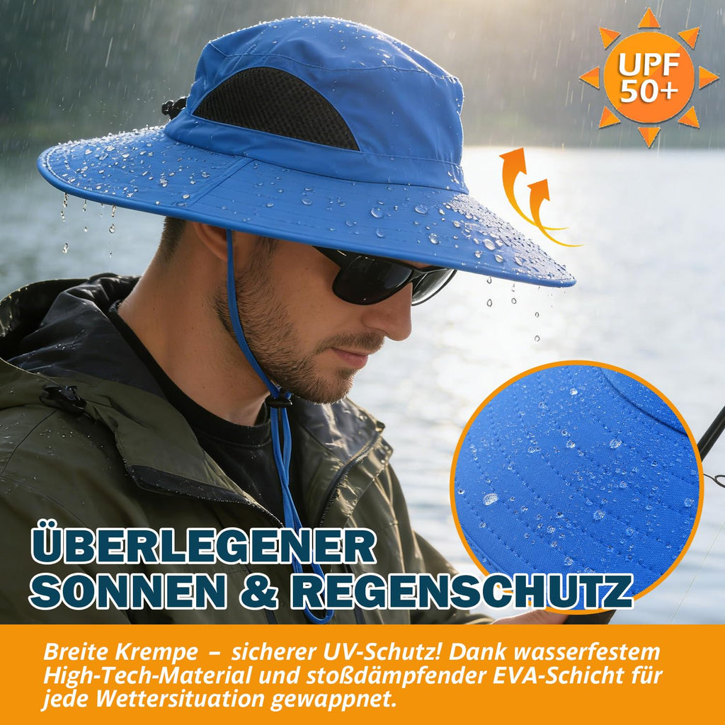 EINSKEY Breitkrempe Sonnenhut, wasserdichter Buschhut für Damen und Herren