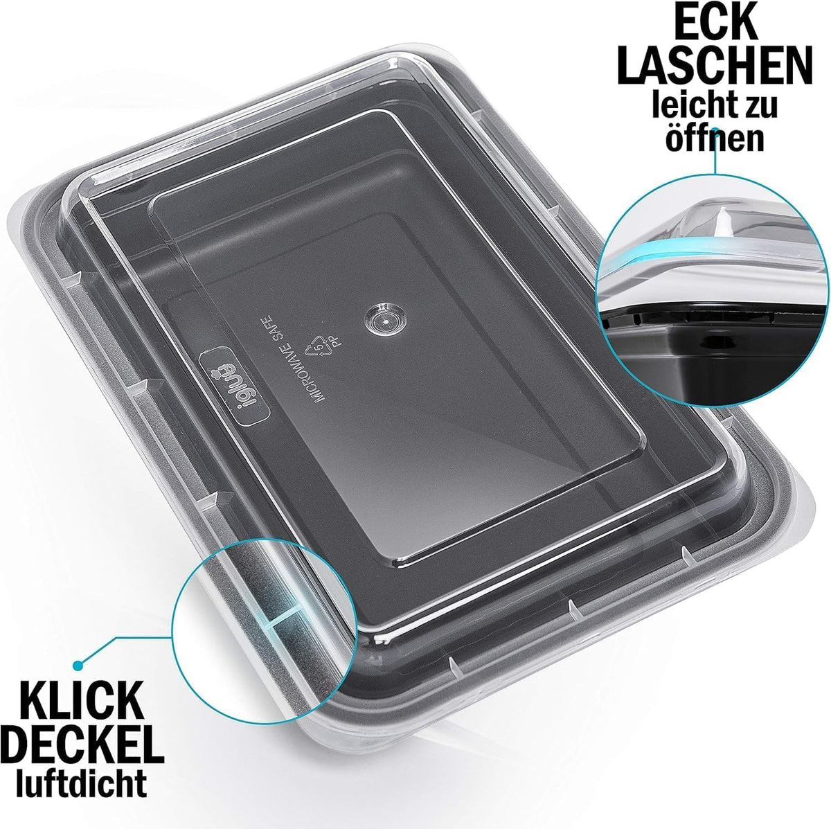 Igluu Meal Prep Boxen (10er-Pack) 1 Fach – 828ml