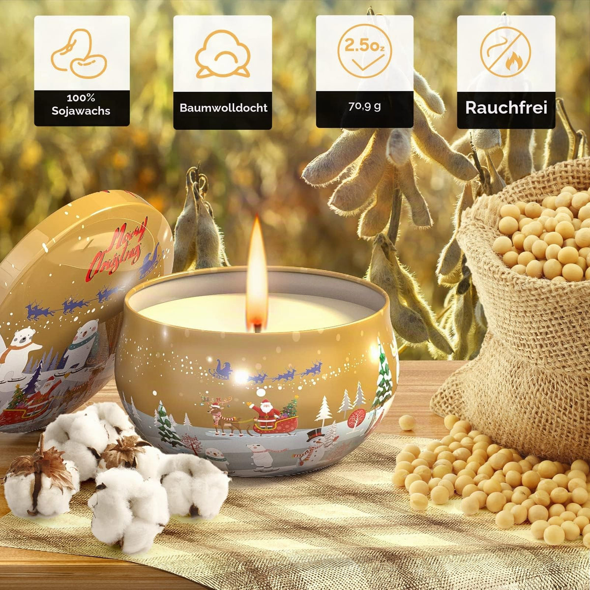 Primevolve Duftkerzen Geschenkset 12 Stück 2.5 OZ，Geburtstagsgeschenk für, Geschenke für ，Personalisierte Geschenke für Weihnachten,Jahrestag, Bad, Yoga, Kleine Geschenke für