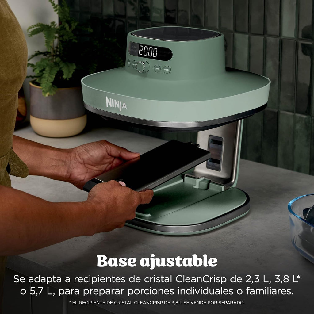 Ninja CRISPi PRO XL Glas-Heißluftfritteuse, 5 Funktionen, Moosgrün