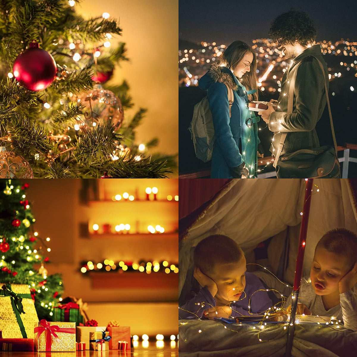 30 Stück Lichterkette Batterie 10 LED Lichterkette mit Batterie 1M LED Lichterketten 3.3FT Lichterketten für Innen Weihnachten Deko