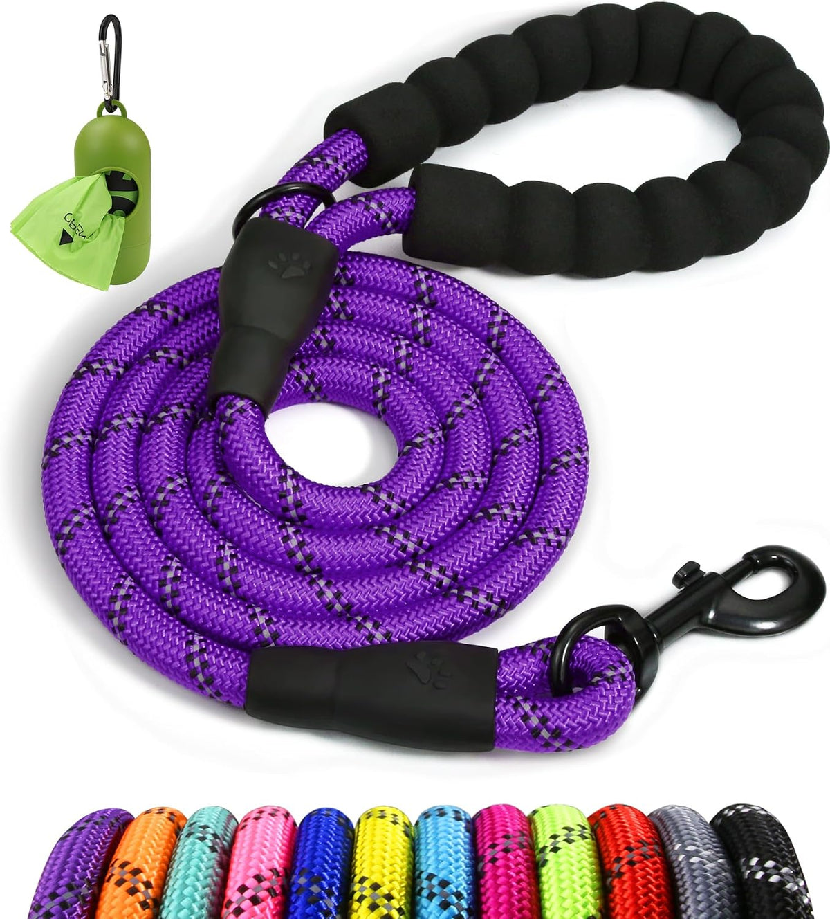 Taglory Hundeleine Kletterseil, gepolsterter Griff, große Hunde, 1,8m
