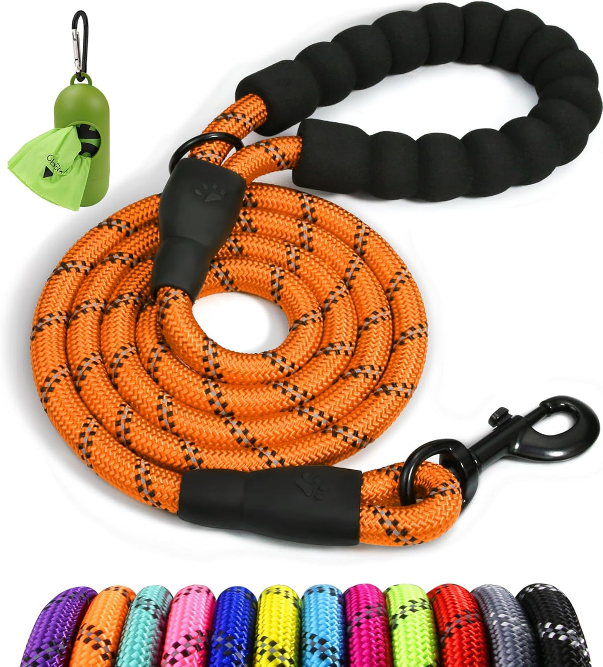 Taglory Hundeleine Kletterseil, gepolsterter Griff, große Hunde, 1,8m