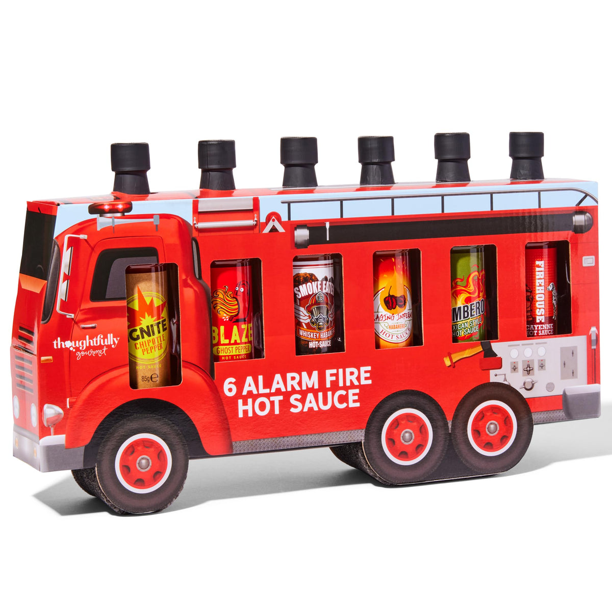 Thoughtfully - Scharfe Saucen Geschenkset - Street Food Truck Airstream Probierset Mit 4 Pikanten Chili-Saucen - Geschenk für Männer und Frauen