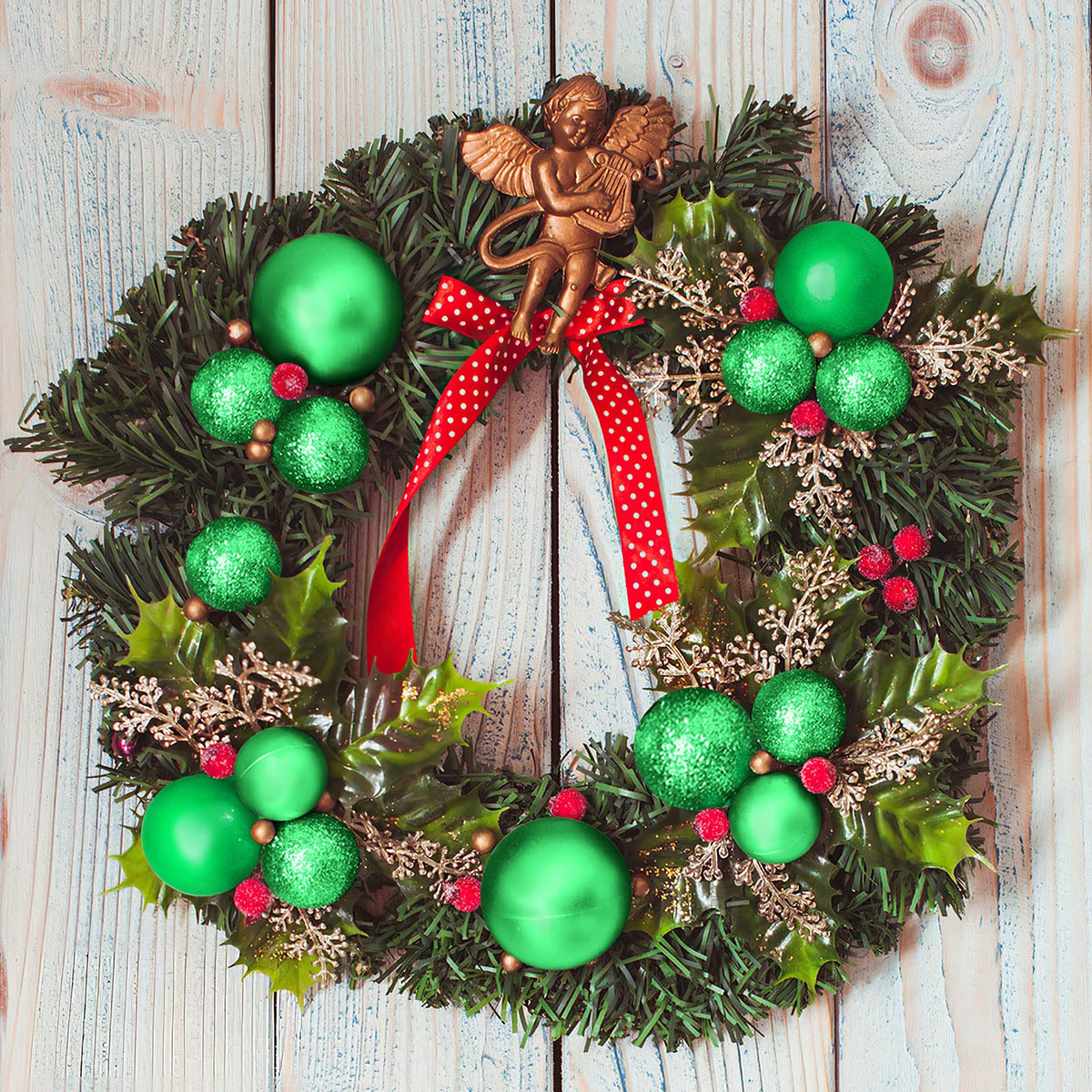 Aitsite 101 Stück Christbaumkugeln Blau Weihnachtskugeln 6CM/4 cm/2 cm Kunststoff Christbaumschmuck Wandbehang Ornamente Weihnachtsbaum Kugeln Flitter Tür Dekorationen Festival Dekore