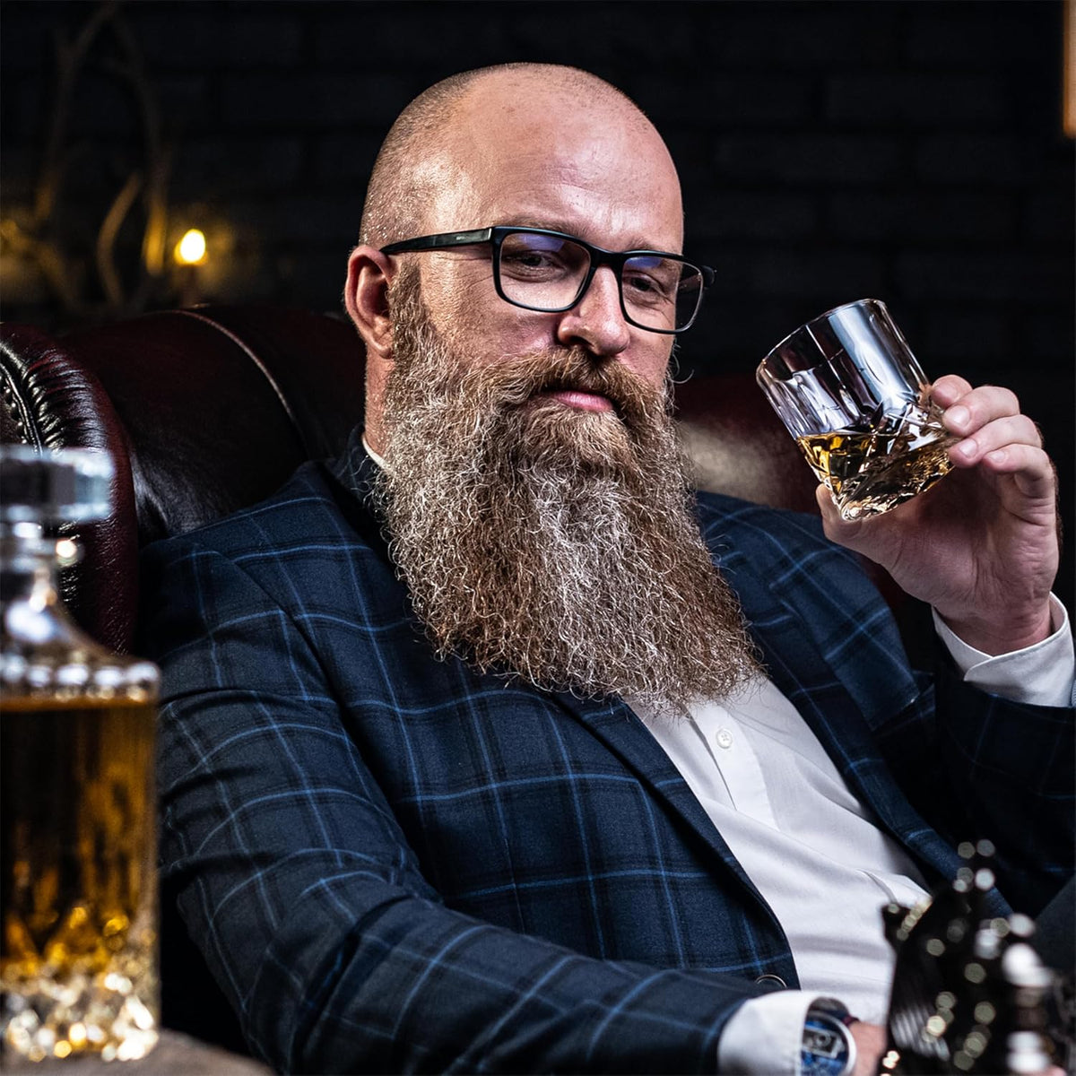 Whisiskey Whisky Gläser Set - Whiskey Geschenkset Glas - Whiskygläser