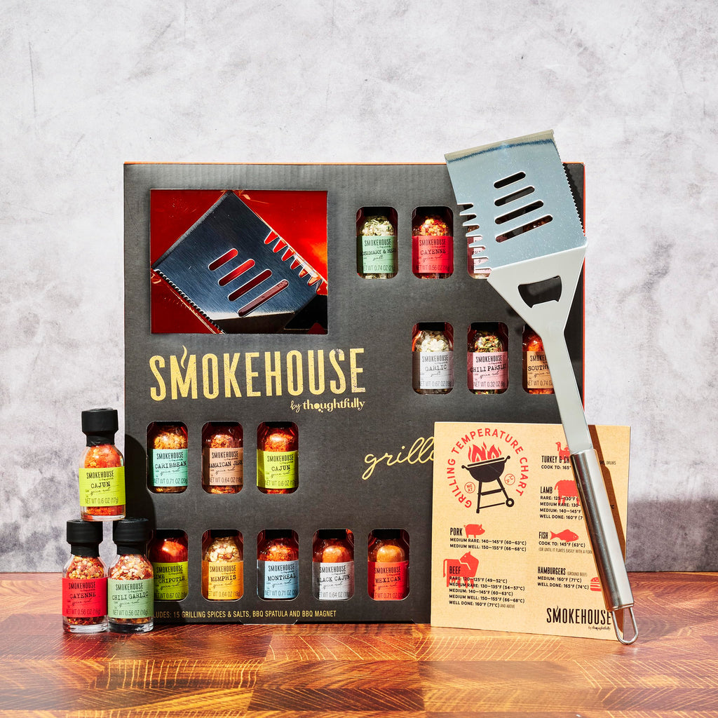 Thoughtfully BBQ Gewürze Geschenkset mit 20 Grillgewürzen
