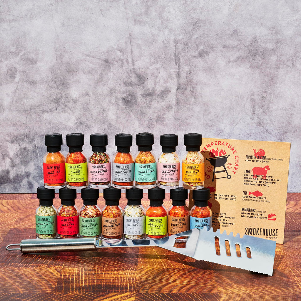 Thoughtfully BBQ Gewürze Geschenkset mit 20 Grillgewürzen