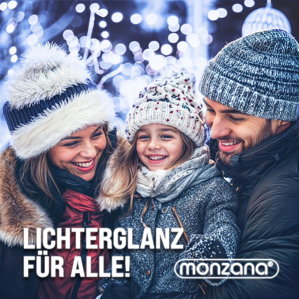 Monzana® Eisregen Lichterkette Außen 200 LED Kaltweiß