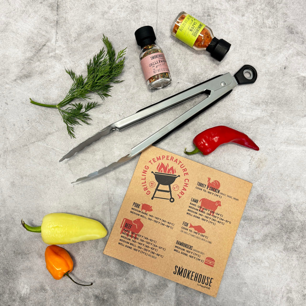 Thoughtfully BBQ Gewürze Geschenkset mit 20 Grillgewürzen