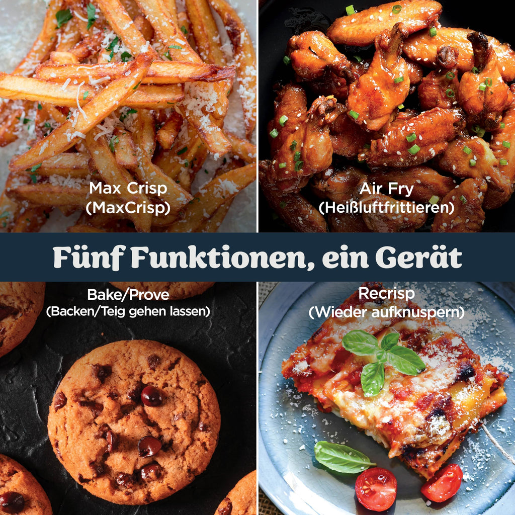 Ninja CRISPi PRO XL Glas-Heißluftfritteuse, 5 Funktionen, Moosgrün