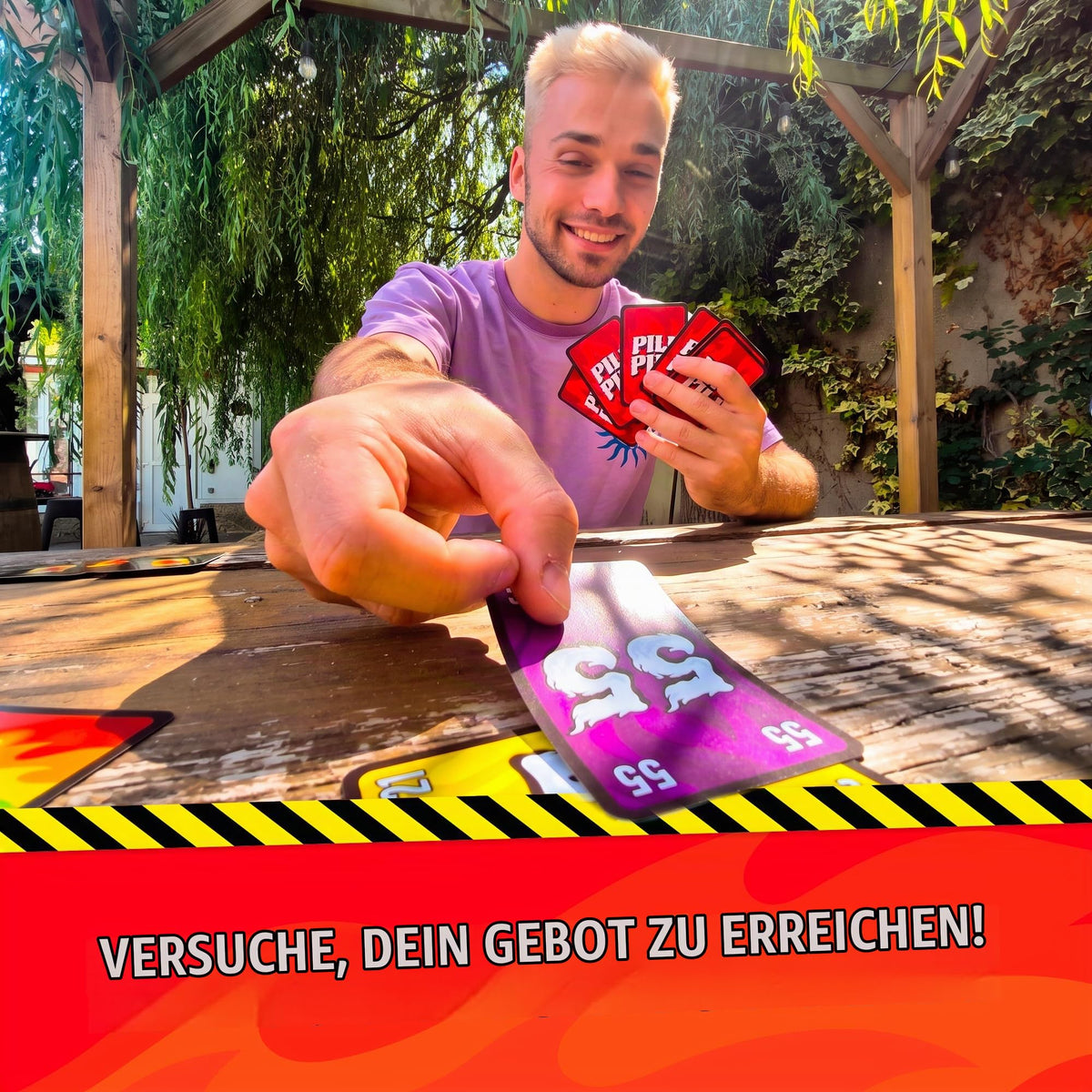 ATM Gaming PILI PILI – Gesellschaftsspiel – Gewinner des Großen Spielzeugpreises 2025 – Taktisches Stichkartenspiel – 2 bis 8 Spieler