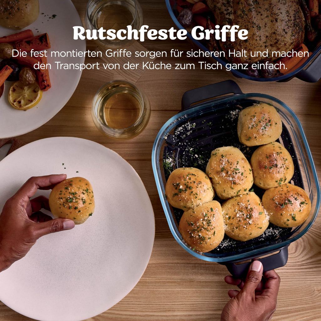 Ninja CRISPi PRO XL Glas-Heißluftfritteuse, 5 Funktionen, Moosgrün