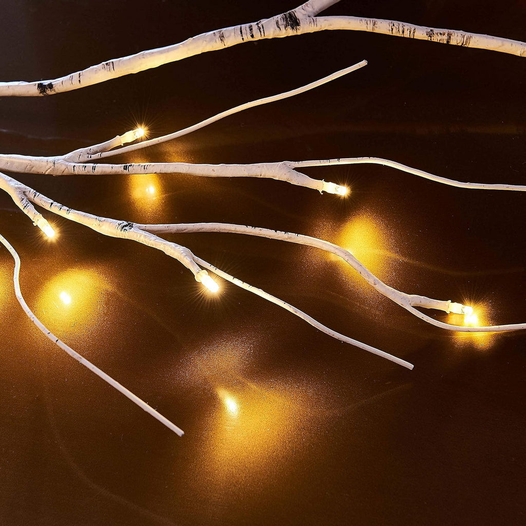 Hairui Weidenrebe Baum Lichter mit Timer 180CM 48LEDs Zweige mit LED Beleuchtung Lichterketten Lichterbaum Batteriebetrieben für Weihnachten Wohndekoration