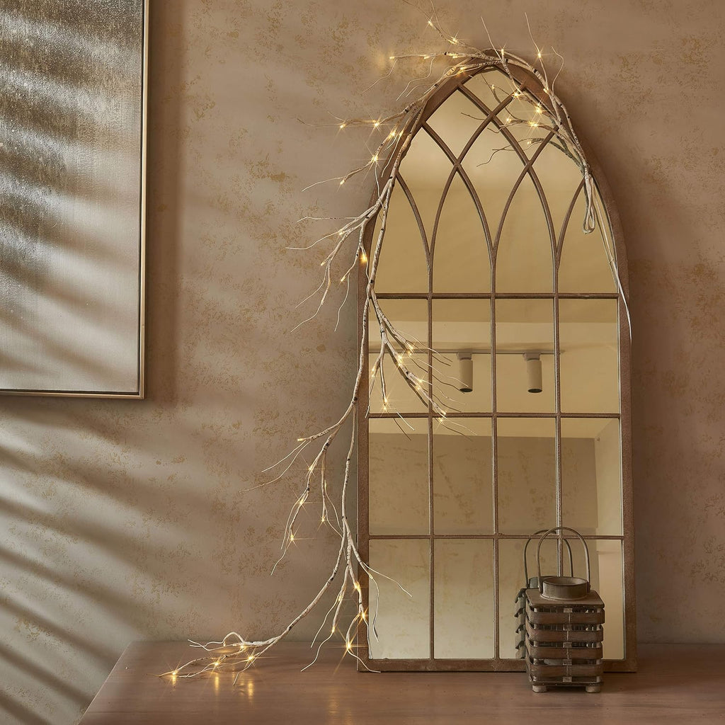 Hairui Weidenrebe Baum Lichter mit Timer 180CM 48LEDs Zweige mit LED Beleuchtung Lichterketten Lichterbaum Batteriebetrieben für Weihnachten Wohndekoration