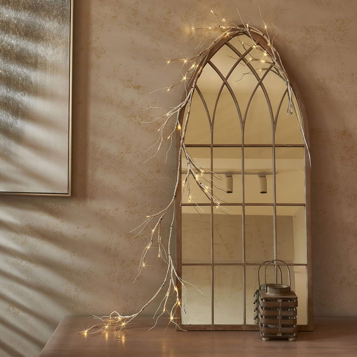 Hairui Weidenrebe Baum Lichter mit Timer 180CM 48LEDs Zweige mit LED Beleuchtung Lichterketten Lichterbaum Batteriebetrieben für Weihnachten Wohndekoration