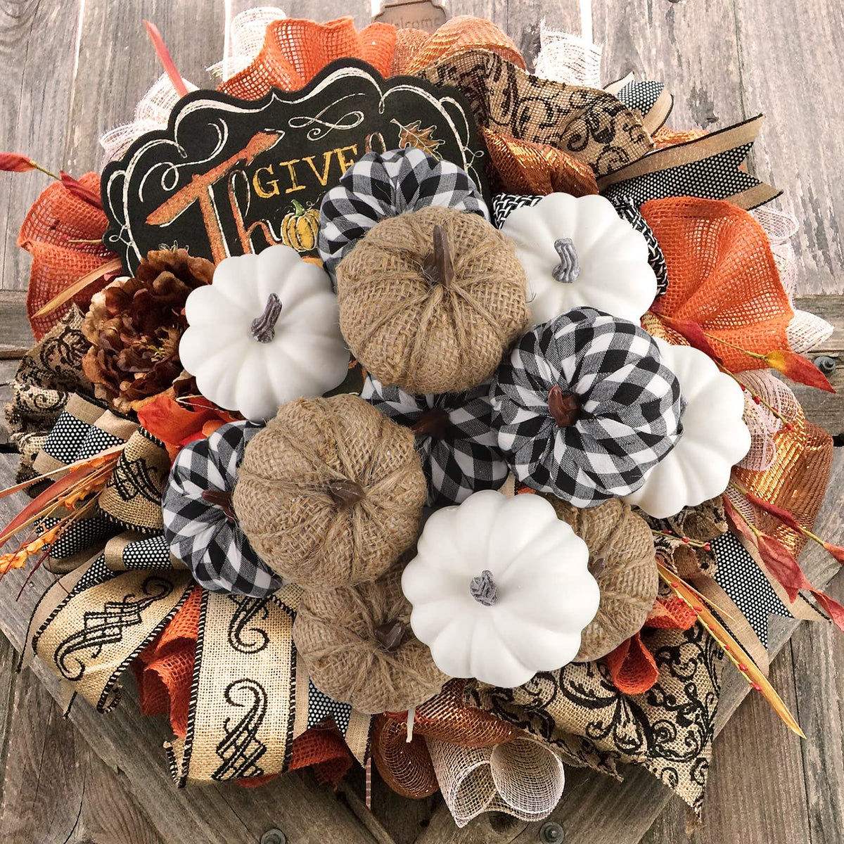 Benjia Kürbis Herbst Deko Dekoration Draußen, Groß Mini Orange Kürbisse Schaumstoff Zierkürbisse Herbstdeko Herbstdekorationen Halloween (Orange, 16 Stück)