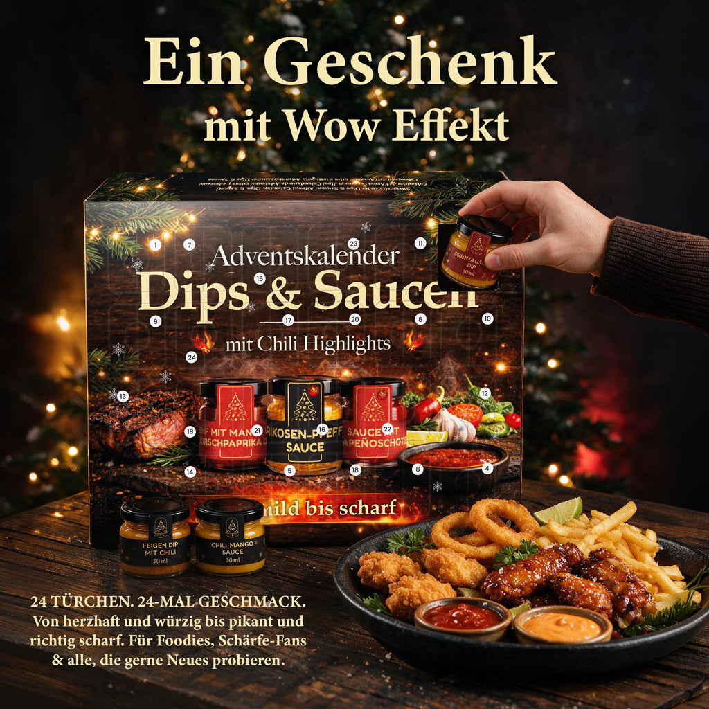He-Ju Frühstück Adventskalender 2026, 24 süße Aufstriche in Portionsgrößen